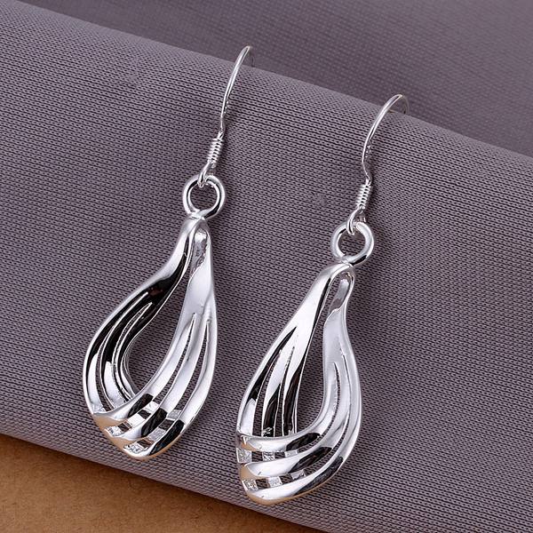 Infinity Twist Drop Hook Earrings - S925 Silver Plated