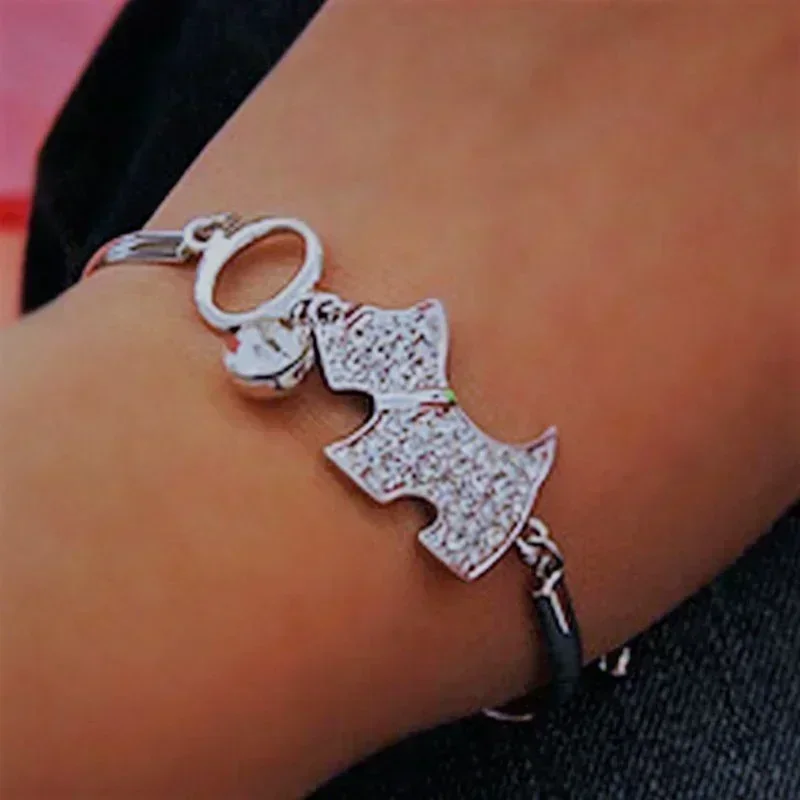 Tassut Dog Bracelet - Silver Tone