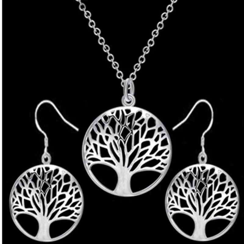 Tree of Live Jewelry Set (3 Pieces) - S925 Silver Plated