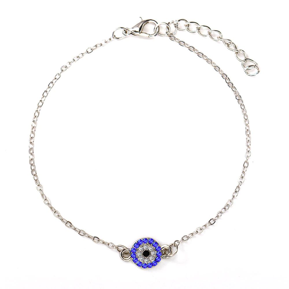 Crystal Charm Anklet - Adjustable