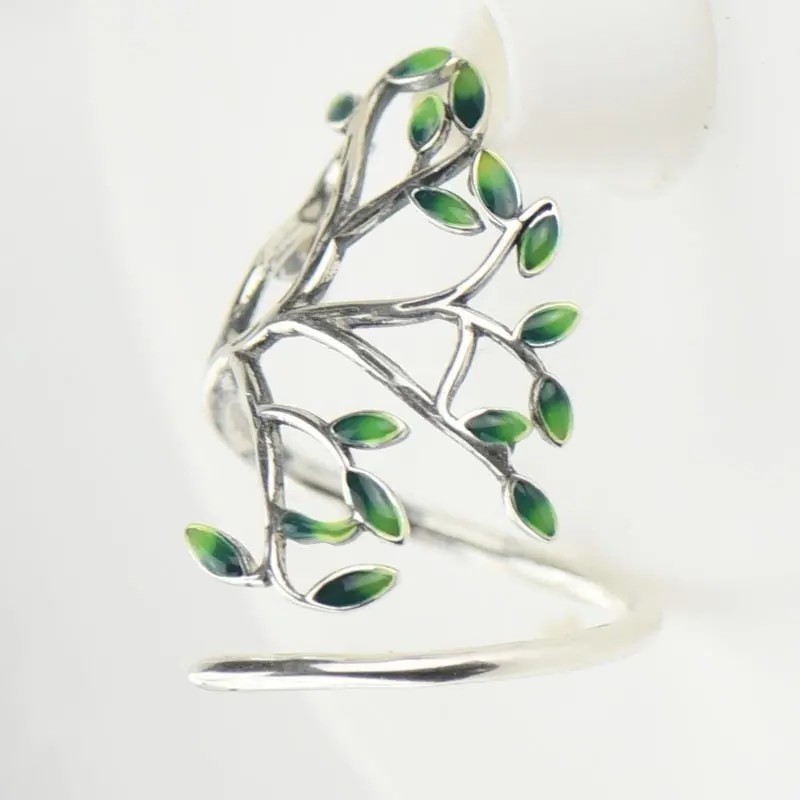 Tree Of Life Ring - Silver Tone - Adjustable